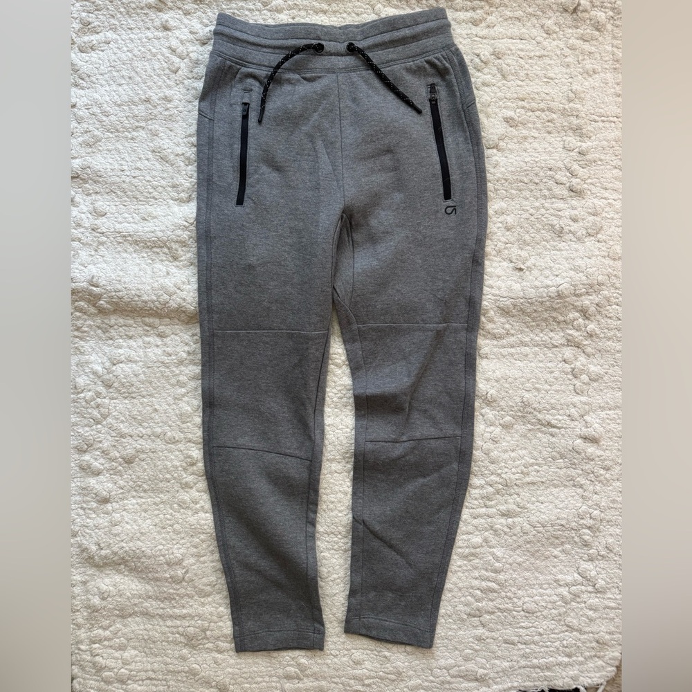 GAP Fit Boys Gray Zip-Pocket Jogger Pants Size M